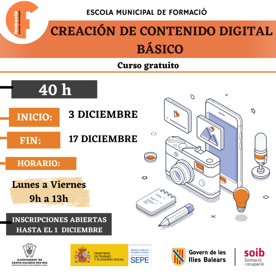 CURSO CREACIÓN DE CONTENIDO DIGITAL BÁSICO