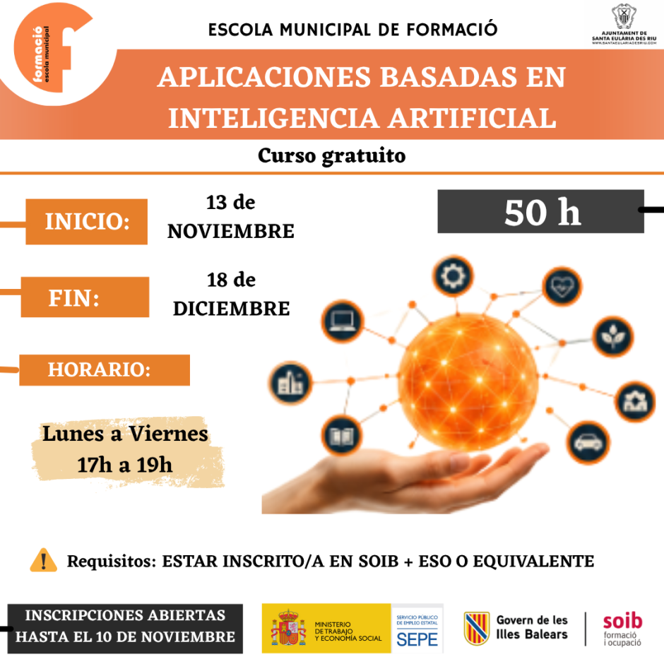 CURSO APLICACIONES BASADAS EN INTELIGENCIA ARTIFICIAL