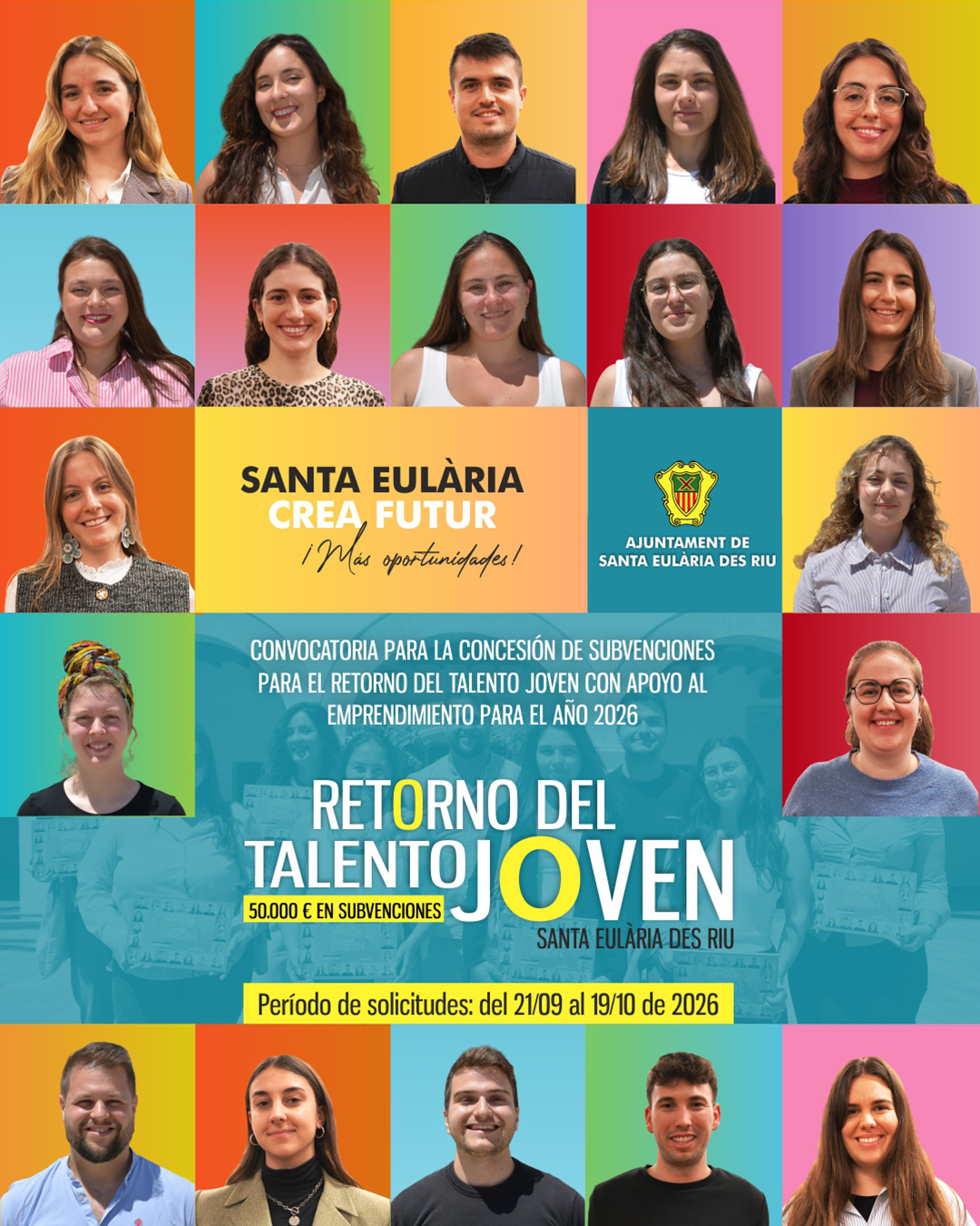 Santa Eulària activa una nueva convocatoria de ayudas para facilitar el regreso de los jóvenes del municipio