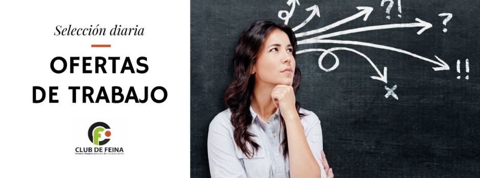 Ofertas de trabajo del miércoles, 3 de junio de 2026 // Ofertes de feina de dimecres, 3 de juny de 2026