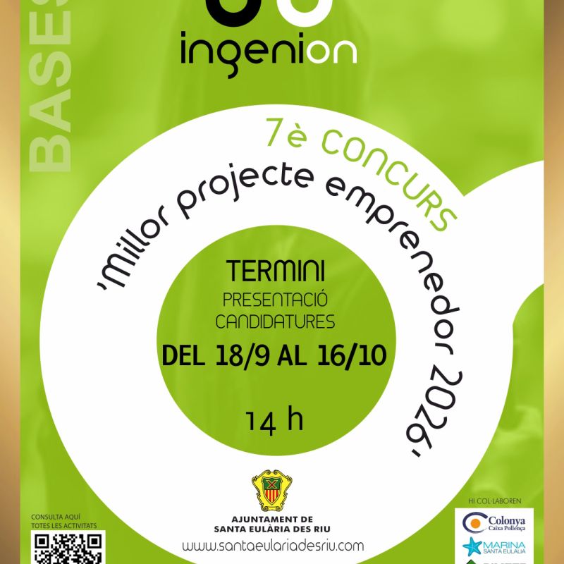 **CONCURS TANCAT**  "Millor projecte emprenedor 2026"