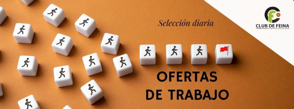 Ofertas de trabajo del jueves, 25 de junio de 2026 // Ofertes de feina de dijous, 25 de juny de 2026