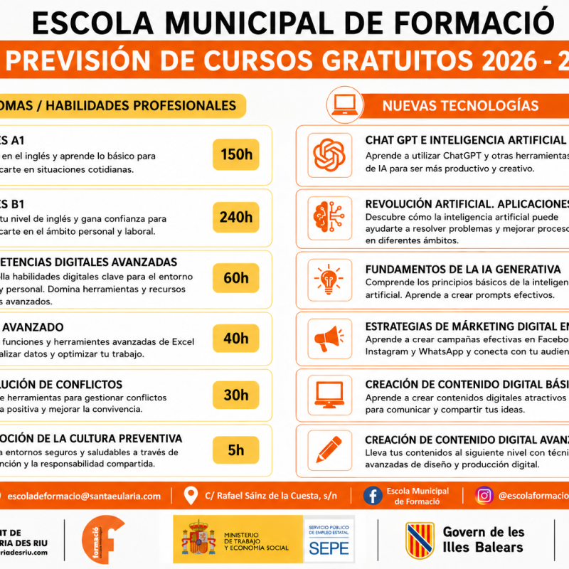 PREVISIÓN CURSOS 2026-2027
