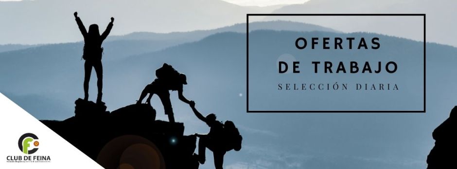Ofertas de trabajo del jueves, 18 de junio de 2026 // Ofertes de feina de dijous, 18 de juny de 2026