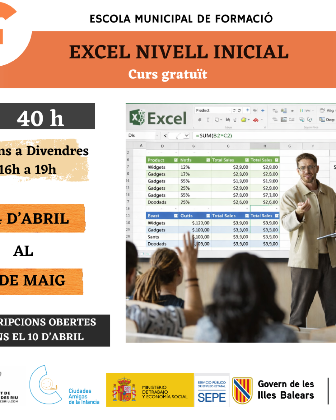 CURS EXCEL NIVELL INICIAL
