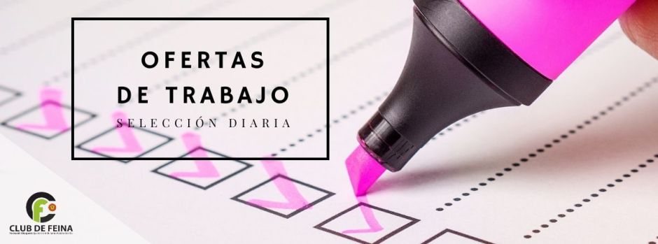 Ofertas de trabajo del miércoles, 24 de junio de 2026 // Ofertes de feina de dimecres, 24 de juny de 2026