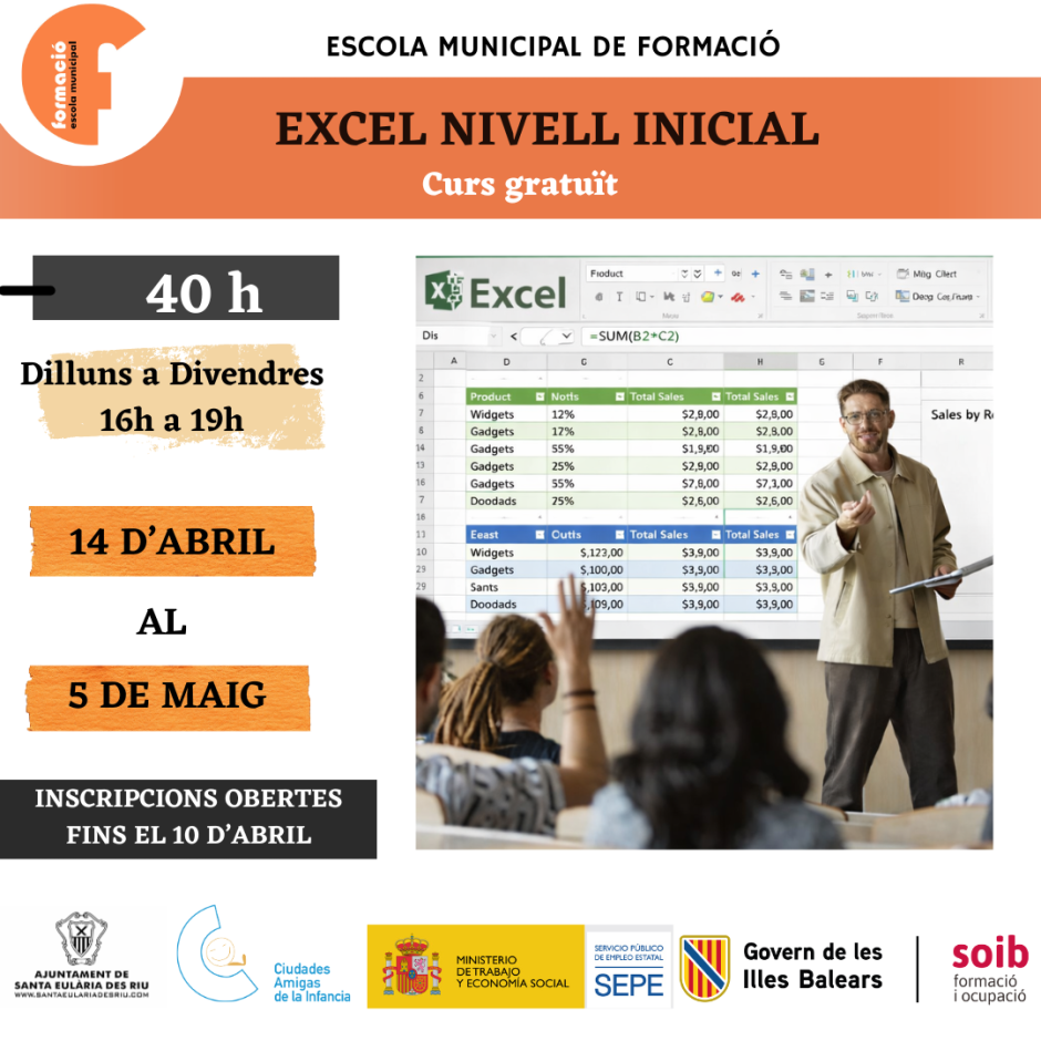 CURS EXCEL NIVELL INICIAL