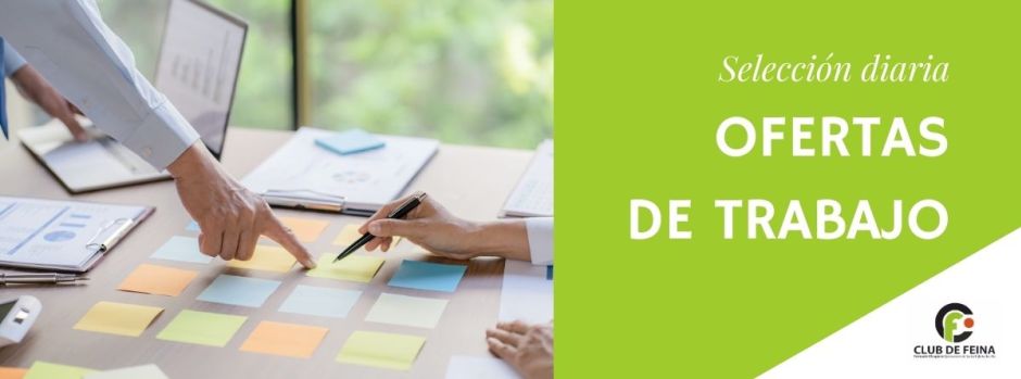 Ofertas de trabajo del jueves, 9 de julio de 2026 // Ofertes de feina de dijous, 9 de juliol de 2026