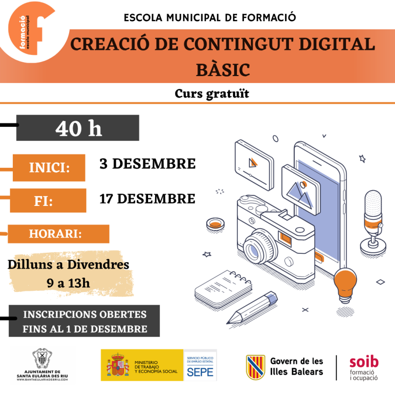 CURS CREACIÓ DE CONTINGUT DIGITAL BÀSIC