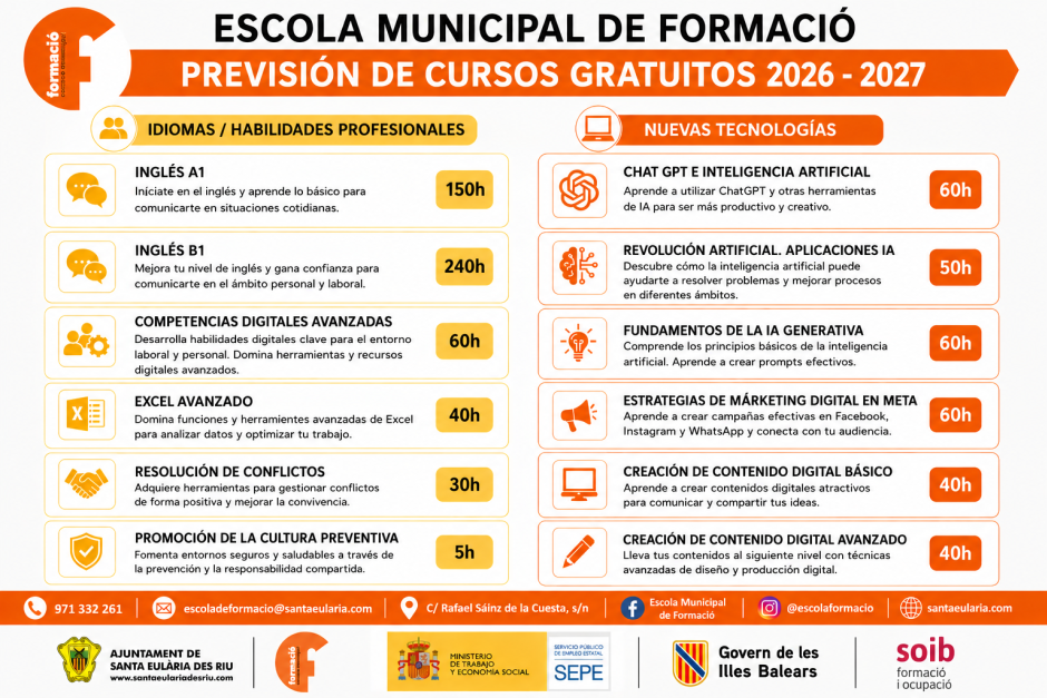 PREVISIÓN CURSOS 2026-2027
